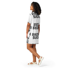 Racism Sucks T-shirt dress Black and White
