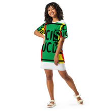 Racism Sucks Rasta Print T-shirt dress