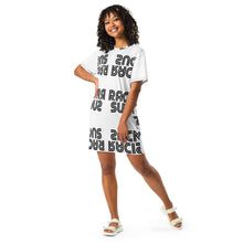 Racism Sucks T-shirt dress Black and White
