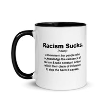 Racism Sucks Definition Mug with Color Inside