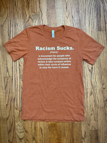 Racism Sucks Definition Tee Unisex - Pick a Color