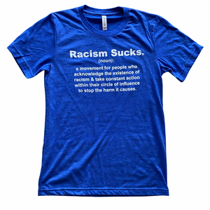 Racism Sucks Definition Tee Unisex - Pick a Color