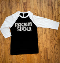 Racism Sucks Raglan Unisex Shirt - Pick a Color